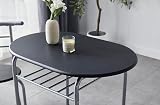 mcc direct Dining Table and Chairs Set Metal Wood Effect Barley Black view 3