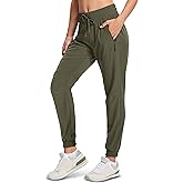 MAGCOMSEN Women's Hiking Pants Lightweight Quick Dry Athletic Running Joggers with Pockets Outdoor Travel Sweatpants