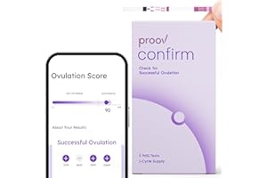 Proov PdG Test Strips for Women - 5 Progesterone Test Strips - Confirm Successful Ovulation at Home - 1 Cycle Pack - Fertility Tracker - Compatible with Fertility, Pregnancy & Ovulation Tests