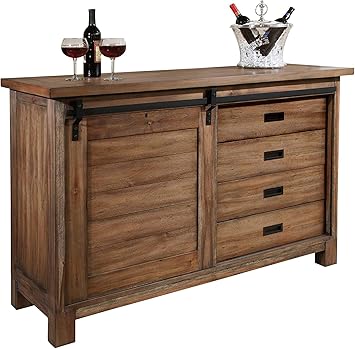 Amazon Com Howard Miller Homestead Wine And Bar Storage Cabinet Furniture Decor
