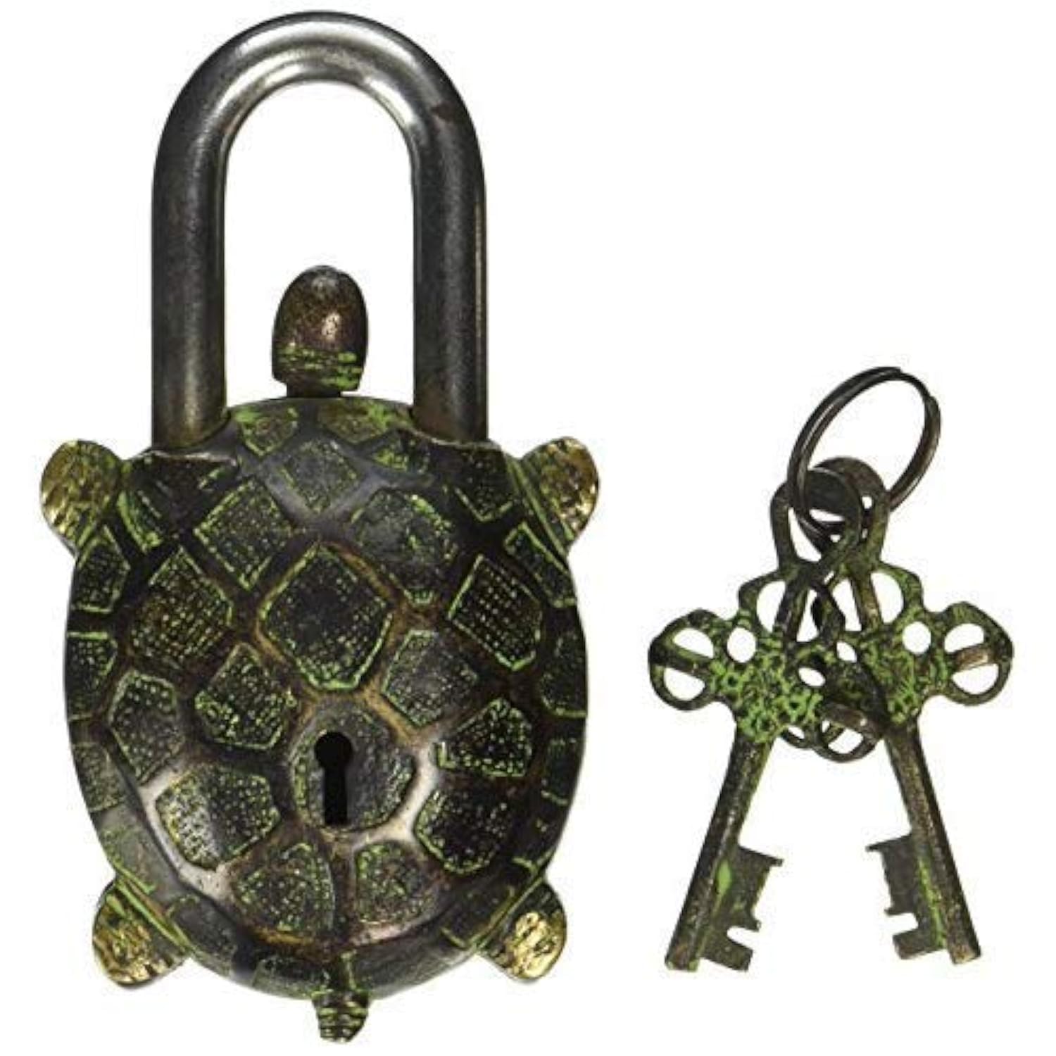 IBLAY - Padlock with Keys - Working Functional (Tortoise Lock Key) Brass Lock