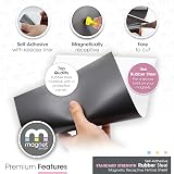 The Magnet Shop Rubber Steel Sheets 5 Pack 0.75mm A4 30x21cm Ferrous view 3