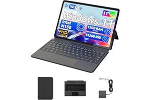 11 inch 2-in-1 Laptops, Win 11 Touchscreen PC by BNCF Compatible with Alder Lake N150, 12GB RAM 512GB SSD, 1920x1200 IPS FHD 