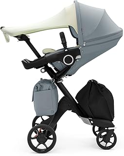 STOKKE® Xplory® Balance Stroller - Limited Edition Multifunktions-Kinderwagen mit schützendem, ergonomischem Sitz - Farbe: Tranquil Blue
