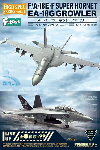 Amazon 1 144 ハイスペックシリーズ Vol 4 F A 18e F スーパーホーネット Ea 18gグラウラー 10個入りbox Ft プラモデル 通販