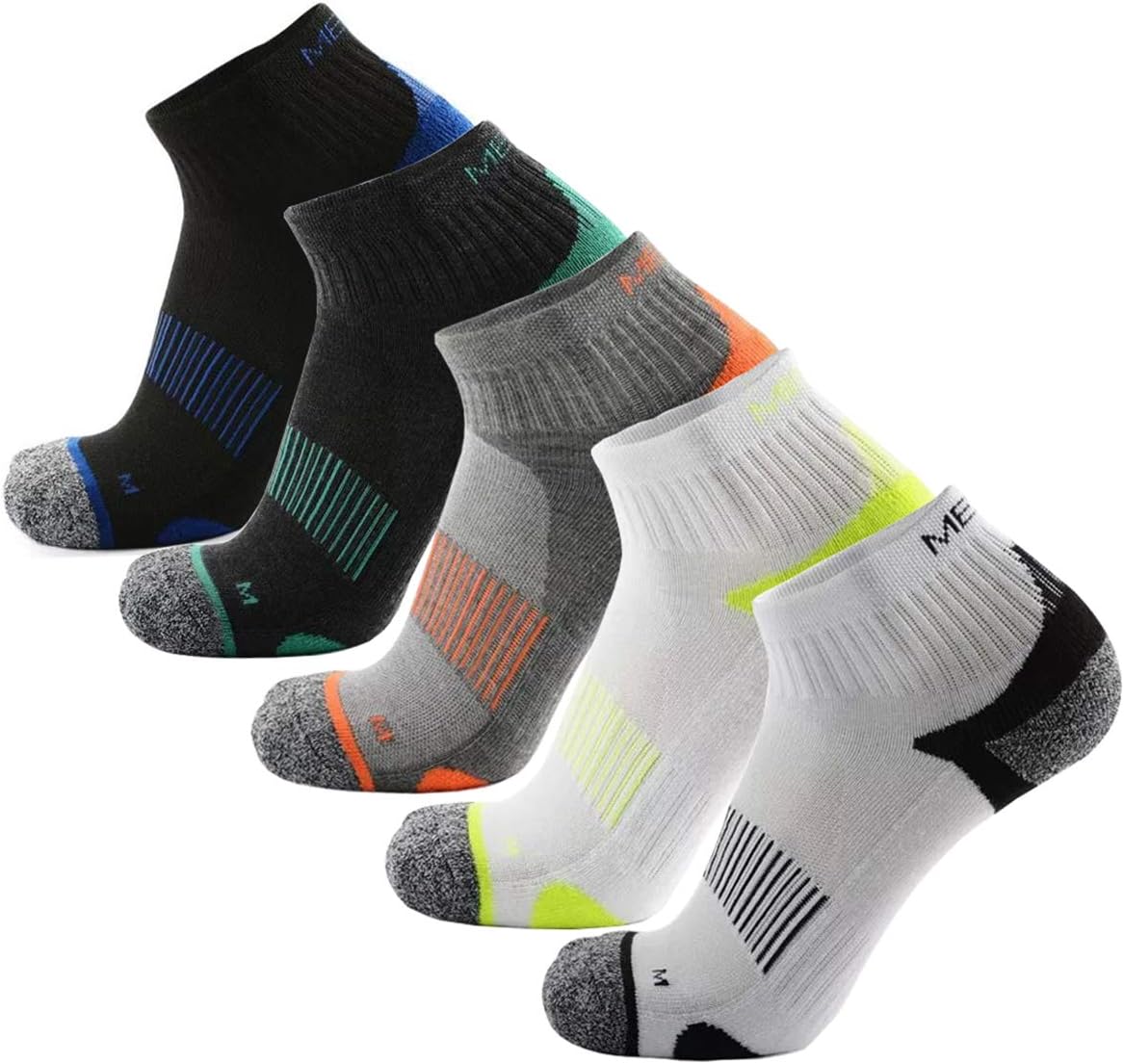 iStyleHome Ankle Athletic Running Socks for Men & Women Half Cushioned Terry Cotton Socks Sneaker & Sports Socks for Gym, Sneakers & Walking (5 Pack)