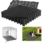 Bencacawinstyle Dog Kennel Pad,Raised Grid Mat for Dog Crate Pan,Cut Freely | Waterproof PVC Dog Mat ,Water-Resistant,Easy to Clean&amp;Splice