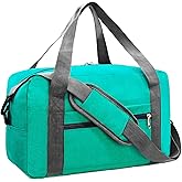 15 Inch Small Carry On Bags for Airplanes Spirit Airlines Personal Item Bag Underseat Foldable Travel Duffle Gym Bags for Women Men(20L,Teal)
