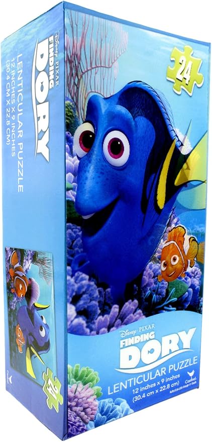 Amazon ファインディング ドリー レンチキュラーパズル 12インチ X 9インチ 30 4cm X 22 8cm 立体パズル おもちゃ
