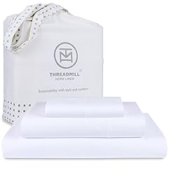 Threadmill 100% Cotton Sheets for Twin XL Size Bed