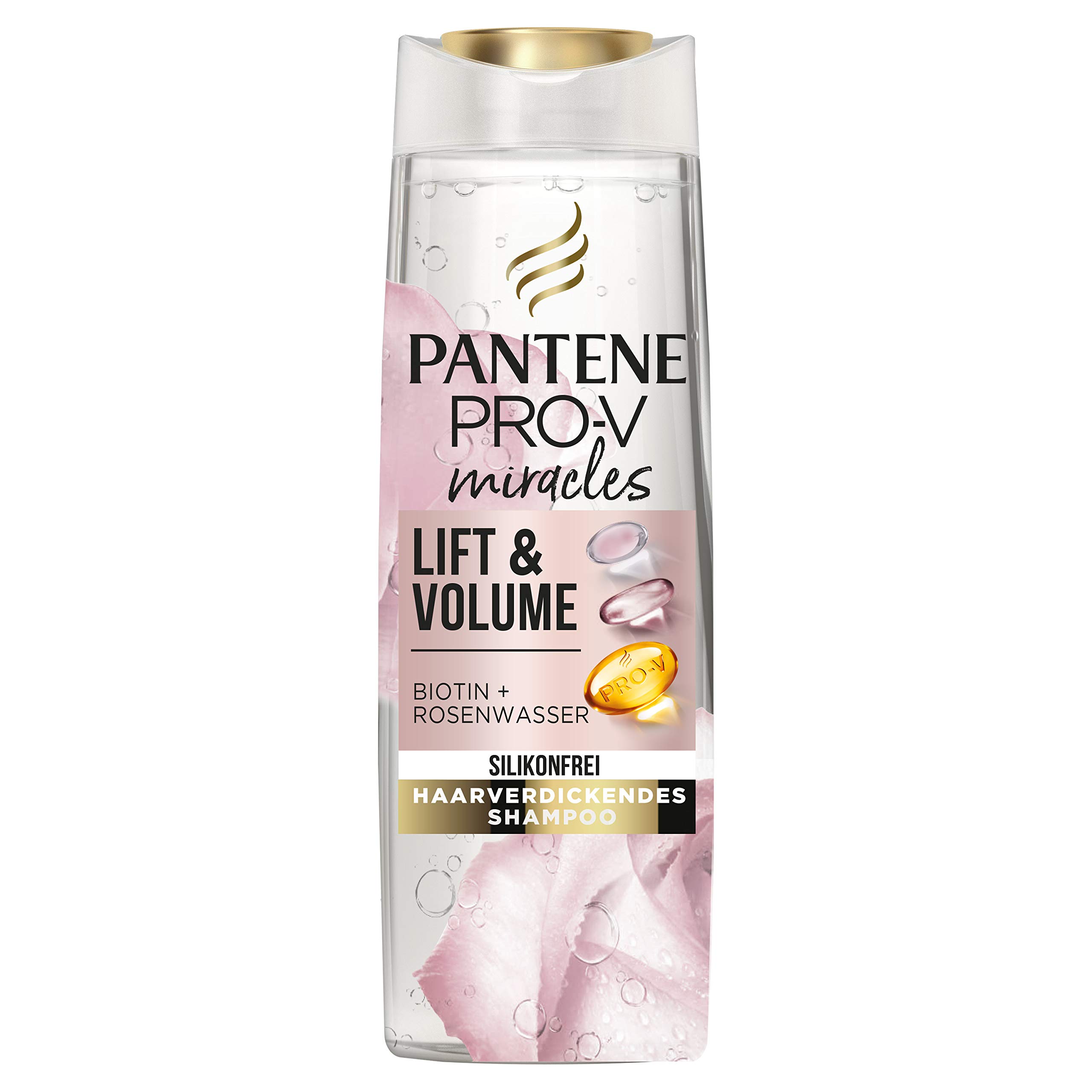 Pantene Pro-V Miracles Lift & Volume Silicone Shampoo, 250 ml, Biotin + Rosewater, Beauty, Hair Care, Shampoo Women, Shampoo Without Silicone, Volume, Thick Hair, Long Hair