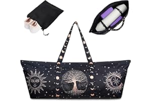BAGYG Yoga Mat Bag Yoga Mat Carrier with Shoes Compartment & Wet Pocket Pilates Bag with Zipper Pockets & Yoga Mat Holder Strap Yoga Bags and Carriers Fits All Your Stuff