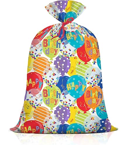 Mezchi 4-Pack Extra Large Jumbo Gift Bags - 70 X 40 Inches, Pink Polka Dot With Ribbon & Tags - View #7