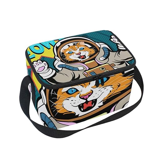 DEZIRO Cat Astronauta Kids lonchera nevera bolsa: Amazon.es: Hogar