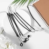 PEUTIER 8pcs Elastic Coil Lanyard Tether Retractable Spring Strap with view 3