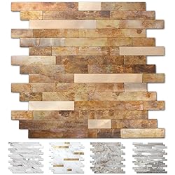 Yipscazo 10 PCS Peel and Stick backsplash PVC