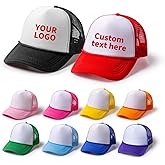 TZYZZQH 10 Blank Trucker Hats Bulk with Decorative Ropes,Men and Women Hat Bulk Heat Transfer Graffiti Hats