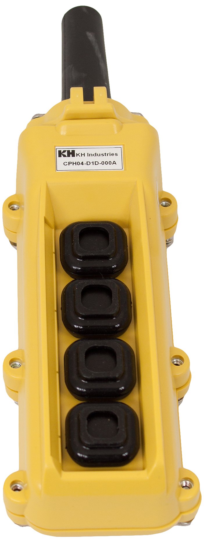 KH Industries CPH04-C1C-000A 4 Push Buttons Pendant Control Switch, 2-Single Speed