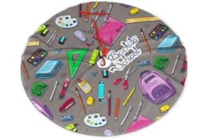 EVAVA Stationery Christmas Tree Skirt 36", Back to School Tree Mat for Xmas New Year Decoration Indoor Outdoor Holiday Ornament Supplies