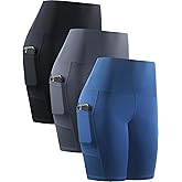 NELEUS Women's 8" Biker Shorts High Waist Tummy Control Workout Running Shorts for Gym Yoga