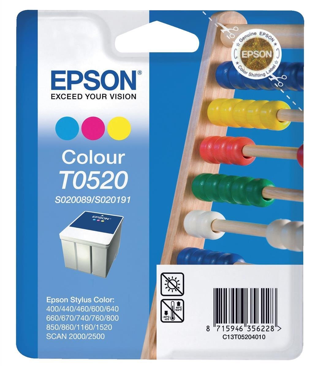 Epson Colour Ink Cartridge T052 T052040 S020089 S020191, Stylus Colour, Genuine