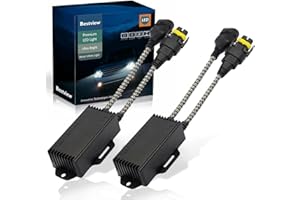 Bestview H8 H9 H11 Canbus Decoder Kits Compatibility Anti Flickering Resistor Warning Canceler Pack of 2
