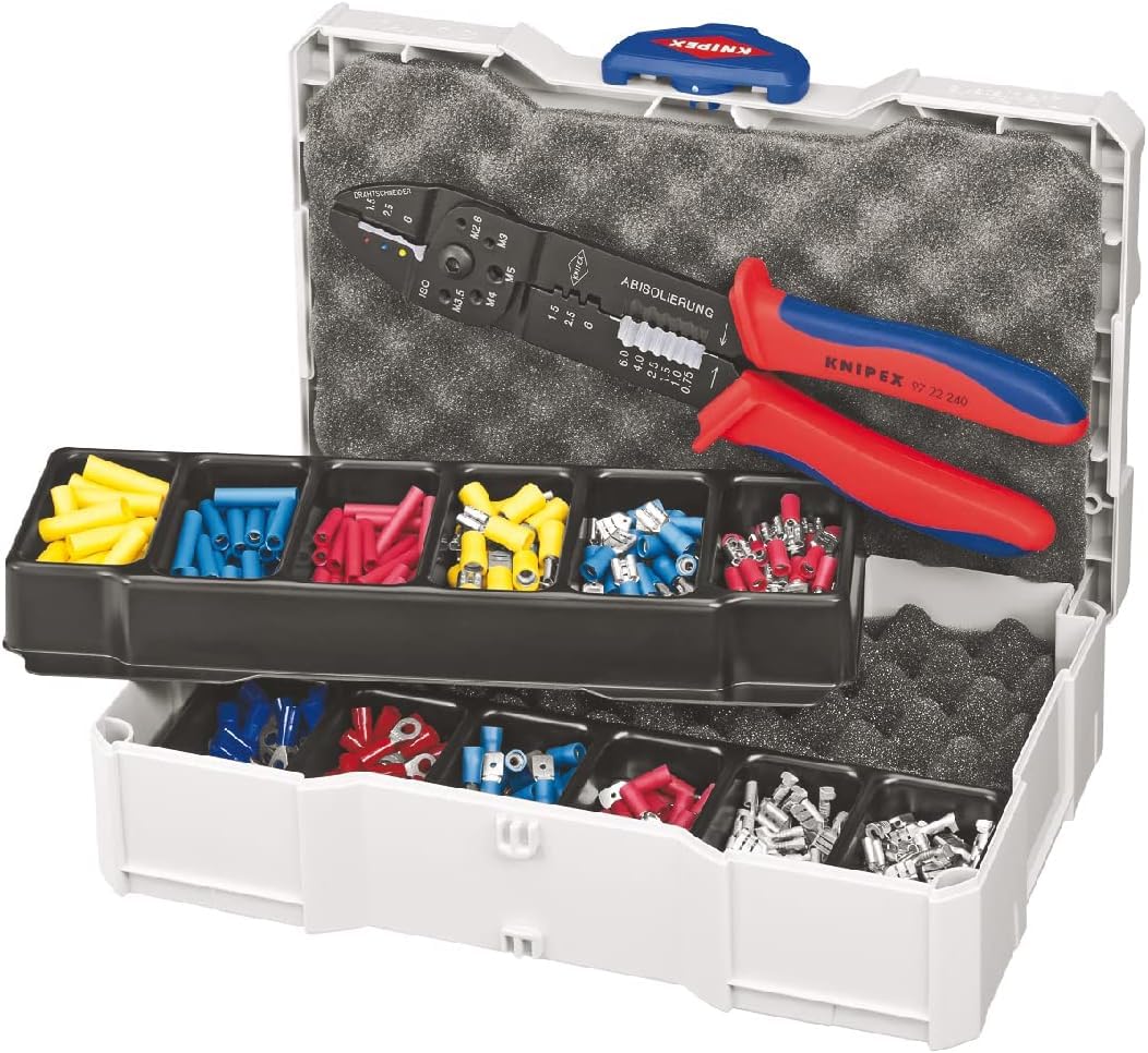 KNIPEX Crimp Assortment for Cable Connectors 13 Parts 265 mm, 97 90 25