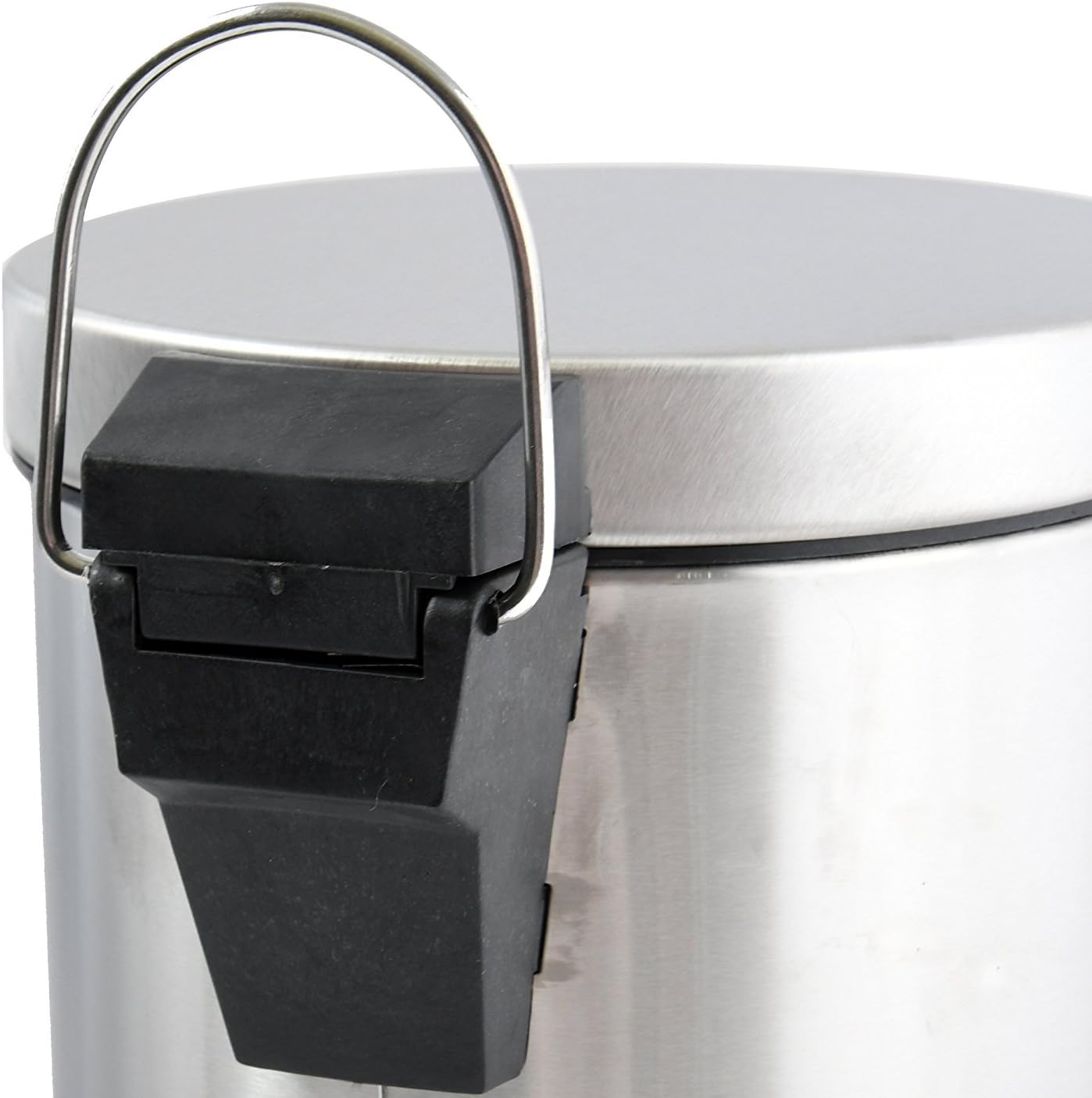 MSV Stainless Steel Pedal Bin, Silver, 5 Litre, 5 Litres - Image 4