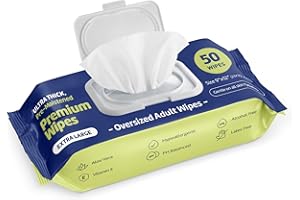 MEDSTAR Adult Wipes Extra Large - Thicker Disposable Washcloths for Elderly Care & Shower Alternative - Fragrance-Free with Flip-To (1 Pack XXL)