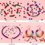 Fournine 6800 Pcs Clay Beads Friendship Bracelet Kit with Charms and Beads view 9