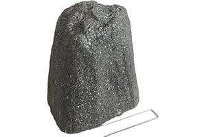Outdoor Fake Rock Cover, Fiberglass Faux Stone for Landscaping, 13.6"x12.4"x18.6", Decorative Well Pump & Gas Meter Cover, Gr