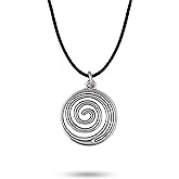 Sacina Gothic Spiral Choker Necklace, Black Boho Necklace, Christmas New Year Jewelry Gift For Women