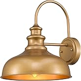 zeyu Modern Barn Lighting, 11 inches Barn Light Fixture Indoor in Hand-Painted Gold Finish, 02A390 AG