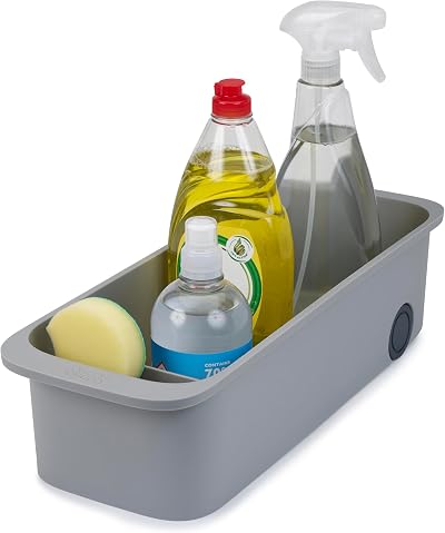 Joseph Joseph CupboardStore Easy-Access Wheeled Storage Caddy Grey
