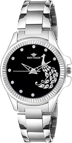 Analogue Black Dial Womens Watch (Eh-444-Bk)