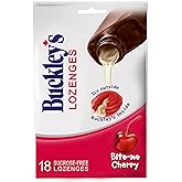 Buckley's Lozenges for Cough and Congestion Relief, 18 Count, Cherry Flavour Cough Drops (Packaging May Vary)