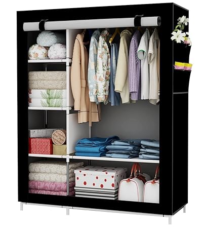 170 Cm Clothing Wardrobe Storage Udear Portable Canvas Wardrobes