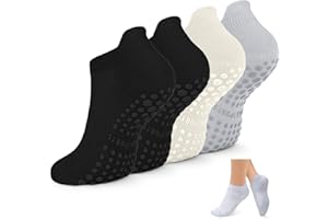 HayFeel Non Slip Pilates Socks with Grips for Women, Yoga Socks For Pure Barre,Hospital, Athletic Socks