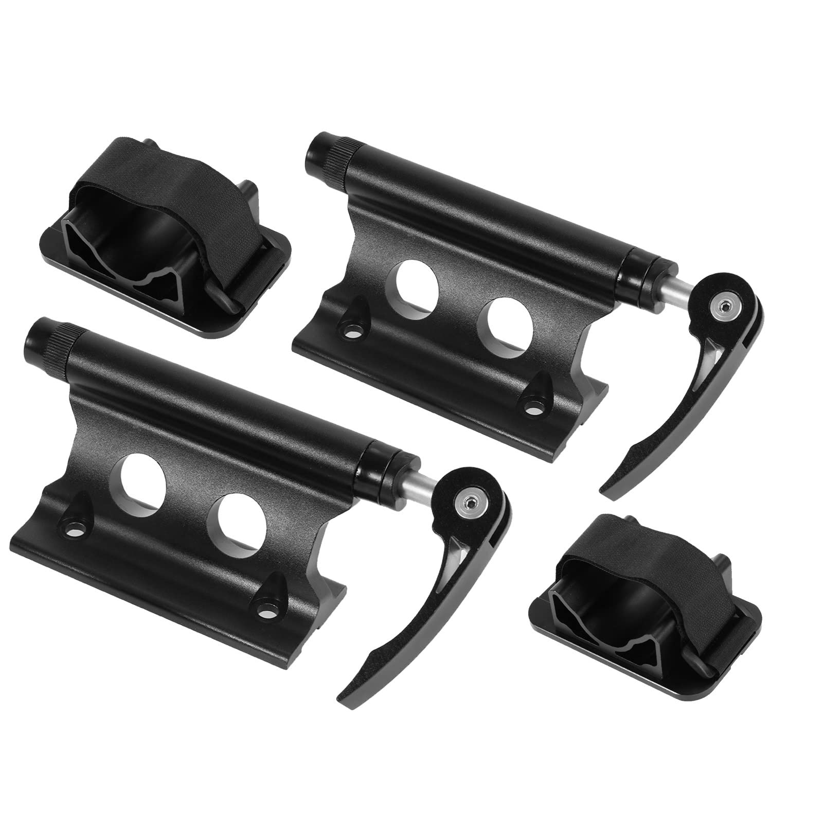 Photo 1 of Partol Bike Block Fork Mount Universal Quick Release Fork Block Mounts Bike Rack Carrier Aluminum Alloy Bicycle Car Roof Mount Rack for Vehicles/Truck/Pickup/Trailer/Vans (Black, 2 Pack)