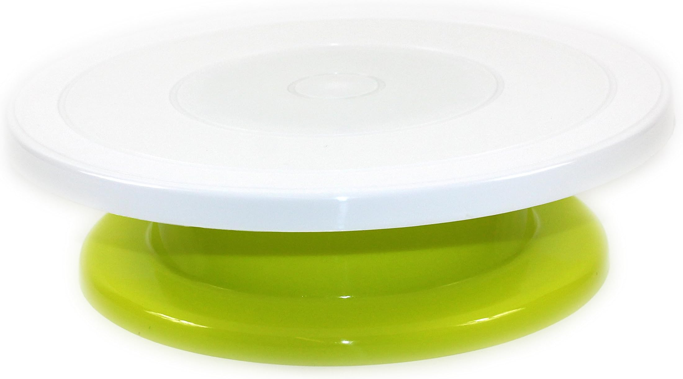 28 CM CAKE DECORATING ROTATING REVOLVING ICING KITCHEN DISPLAY TURNTABLE STAND (GREEN)