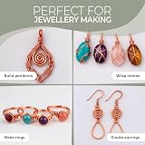 The Bead Shop Copper 0.8mm 6m Non Tarnish Craft Wire for Jewellery view 2