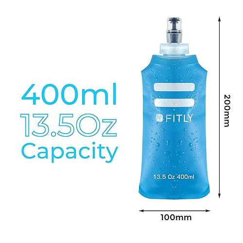 FITLY Soft Flask oz (400 ml) Shrink As You Drink Pocket