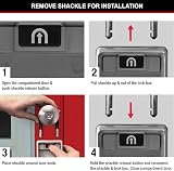 Master Lock Portable Light Up Key Safe with Shackle Medium 175 x 72 x 52 mm view 8