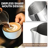 Dailyart Milk Frother Jug 900ml 304 Stainless Steel Coffee Pouring Pitcher view 4