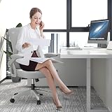 naspaluro Ergonomic Office Chair with 90° Flip-up Armrests Grey 50x50x92 cm view 7