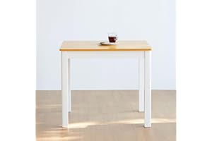 Livinia Cabin 33.5" Wooden Dining Table/Small Rectangular Modern Farmhouse Solid Wood Kitchen Table Desk (White Oak)