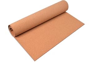 YCCYYCCY Cork Board Roll, 1/8" (3mm) Thick Cork Boards for Walls, 16"x47"(40x120cm) Cork Board Roll for Office, Home, School(