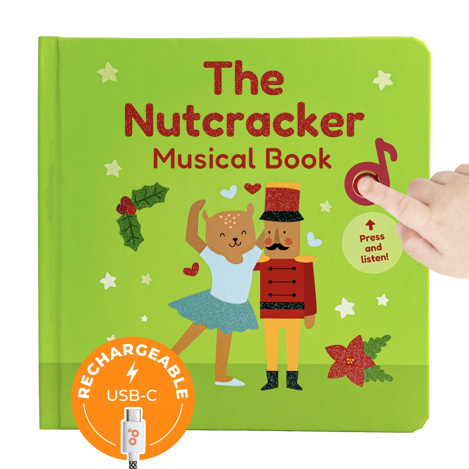 Photo 1 of Cali's Books The Nutcracker Book for Children | Rechargeable USB Musical Book for Toddlers 1-3 | The 6 Excerpts from Tchaikovsky's Nutcracker | Ballet Gift for Kids