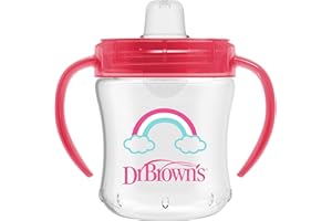 Dr. Brown’s™ Soft Spout Transition Cup, 6 oz/180 ml Pink