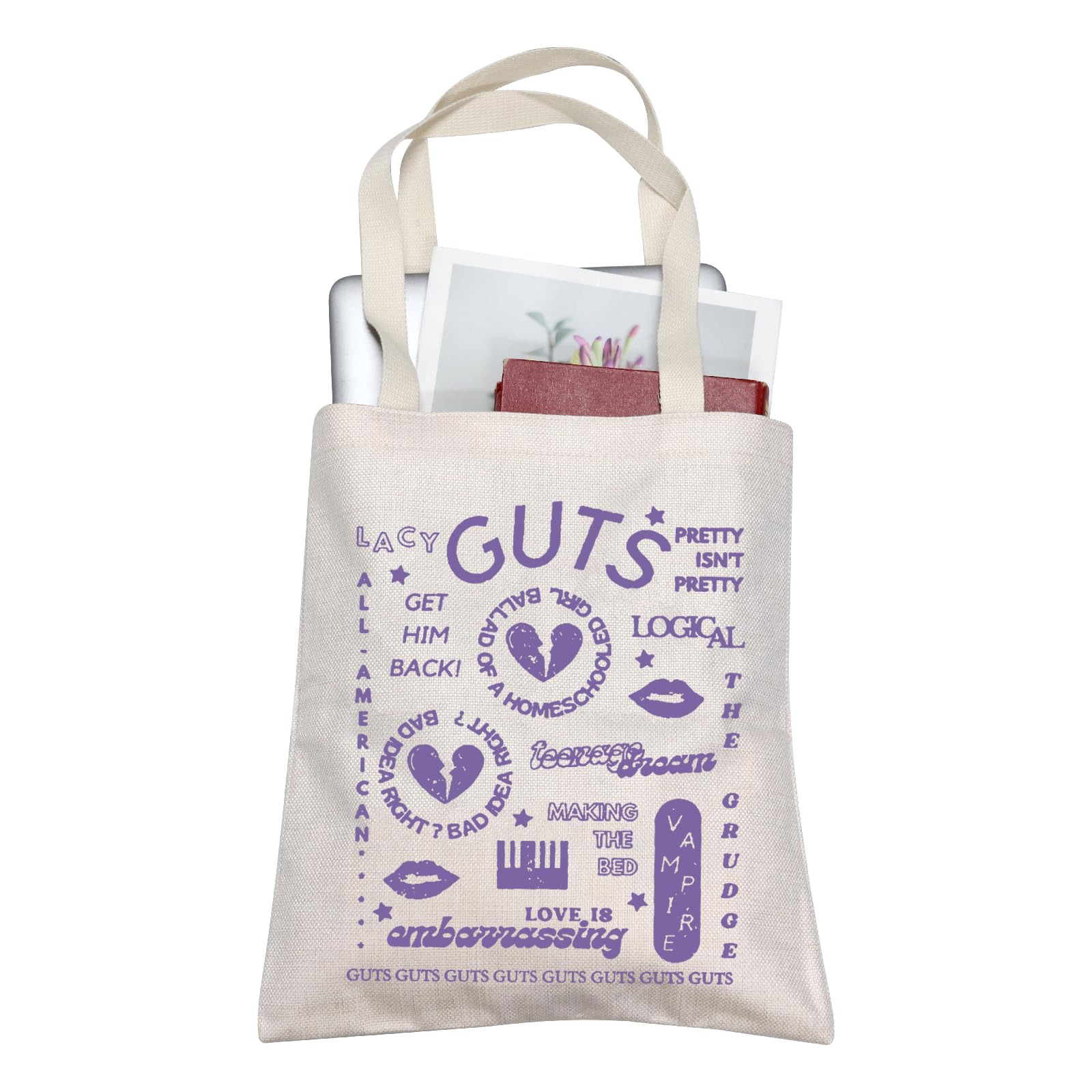 FOTAP Singer Inspired Tote Bag - Singer Gift & Merch for Music Lovers (G Album Tote)